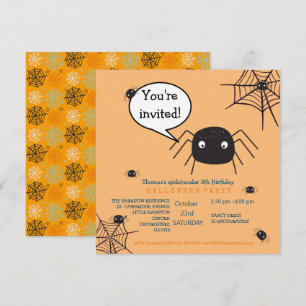 Cute Spider Birthday/Halloween Child