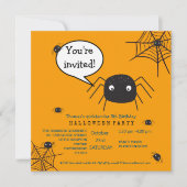 Cute Spider Birthday/Halloween Child (Voorkant)