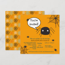 Cute Spider Birthday/Halloween Child