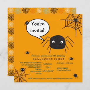 Cute Spider Birthday/Halloween Child