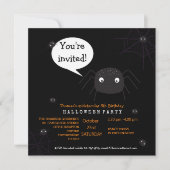 Cute Spider Birthday/Halloween Child (Voorkant)