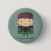 Cute Spider Boy Costume Halloween Button (Voorkant)