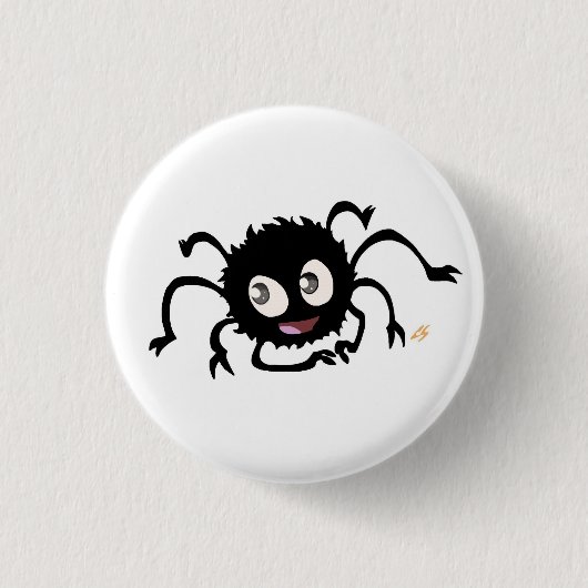 Cute Spider Button Pin (Voorkant)