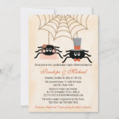 Cute Spider Halloween Couples Shower Kaart (Voorkant)