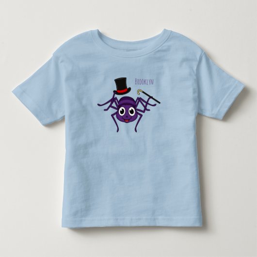 Cute spider in top hat cartoon (Voorkant)