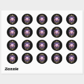 Cute Spider Satan Moon Pastel Gothic Kawaii Ronde Sticker (Vel)