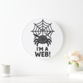 Cute Spider Sticker 🕷️✨ | Cartoon Web Fun" Grote Klok (Huis)