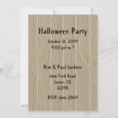 Cute Spider zingt op uitnodiging van Halloween (Achterkant)