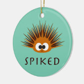 Cute Spiked Oranje Zee Urchin Keramisch Ornament (Links)