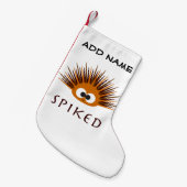 Cute Spiked Oranje Zee Urchin Kleine Kerstsok (Voorkant (Hangend))