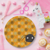 Cute spin and spider web pattered Halloween Papieren Bordje (Feest)