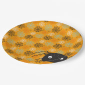 Cute spin and spider web pattered Halloween Papieren Bordje (Gekanteld)