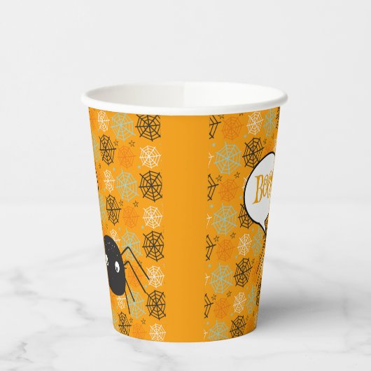 Cute spin en spinweb gepatterd papieren bekers (Links)