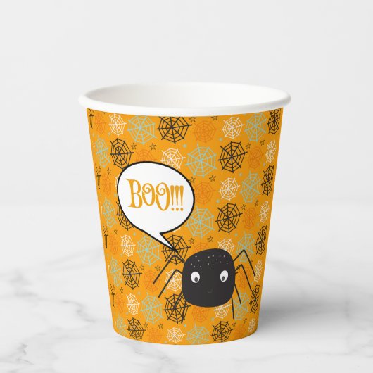 Cute spin en spinweb gepatterd papieren bekers (Voorkant)