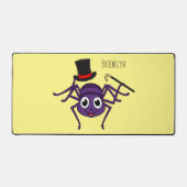 Cute spin in bovenste hoed cartoon bureaumat (Voorkant)