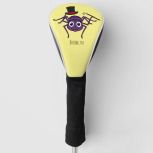 Cute spin in bovenste hoed cartoon golfheadcover