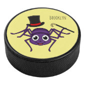 Cute spin in bovenste hoed cartoon hockey puck (3/4)