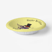 Cute spin in bovenste hoed cartoon papieren kommen (Gebogen)