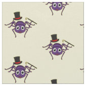 Cute spin in bovenste hoed cartoon stof (Close Up)