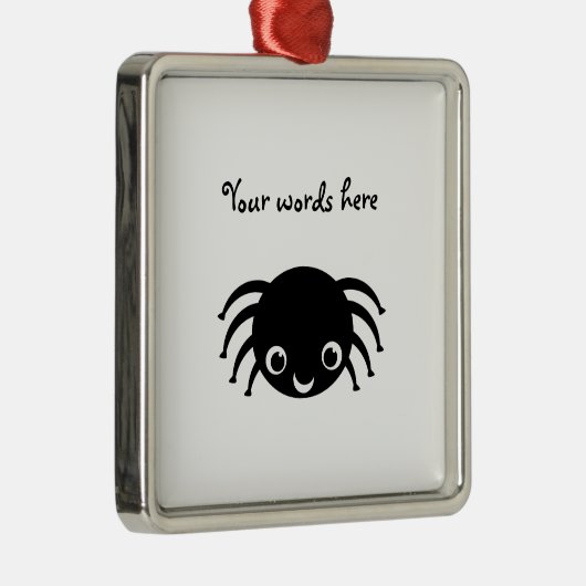 Cute spin metalen ornament (Rechts)