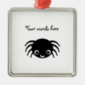 Cute spin metalen ornament (Voorkant)