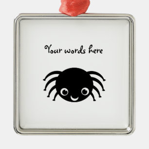 Cute spin metalen ornament