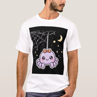 Cute Spin op Glanzende Web T-Shirt
