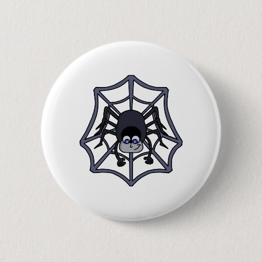 Cute spin op het web ronde button 5,7 cm (Voorkant)