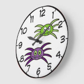 Cute Spinnen Halloween Wandklok (Hoek)