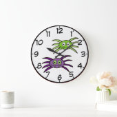 Cute Spinnen Halloween Wandklok (Huis)