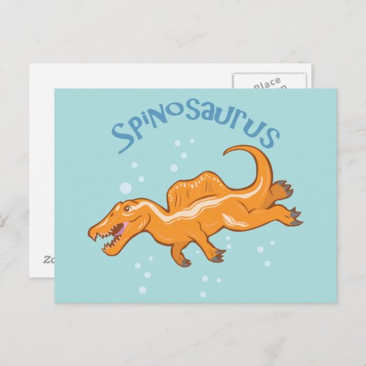 Cute Spinosaurus Briefkaart (Voorkant / Achterkant)