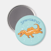 Cute Spinosaurus Magneet (Voorkant / Achterkant)