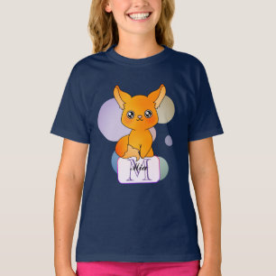 Cute Spirit Fox met Circle Halos T-shirt
