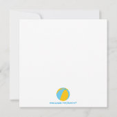 Cute splash girl-uitnodiging kaart (Achterkant)