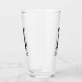 Cute Spoiled Rotten Black Labrador Retriever Dog Glas (Rechts)