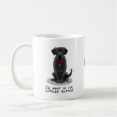 Cute Spoiled Rotten Black Labrador Retriever Dog Koffiemok (Links)