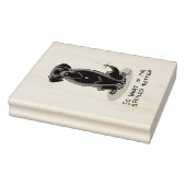 Cute Spoiled Rotten Black Labrador Retriever Dog Rubberstempel (Stempel)
