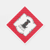 Cute Spoiled Rotten Black Labrador Retriever Dog Servet (Hoek)