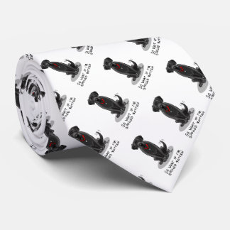 Cute Spoiled Rotten Black Labrador Retriever Dog Stropdas