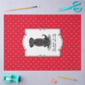 Cute Spoiled Rotten Black Labrador Retriever Dog Tissuepapier (Craft)