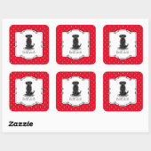 Cute Spoiled Rotten Black Labrador Retriever Dog Vierkante Sticker (Vel)