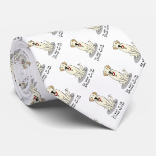 Cute Spoiled Rotten Yellow Labrador Retriever Dog Stropdas