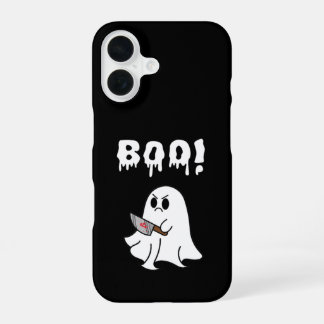 Cute spook "Boo!" Halloween iPhone hoesje iPhone 16 Hoesje