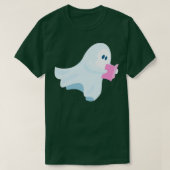 Cute spook die een boek leest t-shirt (Design voorkant)