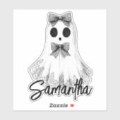 Cute Spook Lace Vintage Halloween Douane Sticker (Vel)