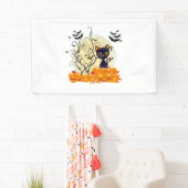 Cute spook met halloween snoep spandoek (Insitu)