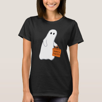 Cute spook met snoepzak gepersonaliseerd T-shirt