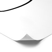 Cute spook met zwarte kat viert halloween poster (Hoek)