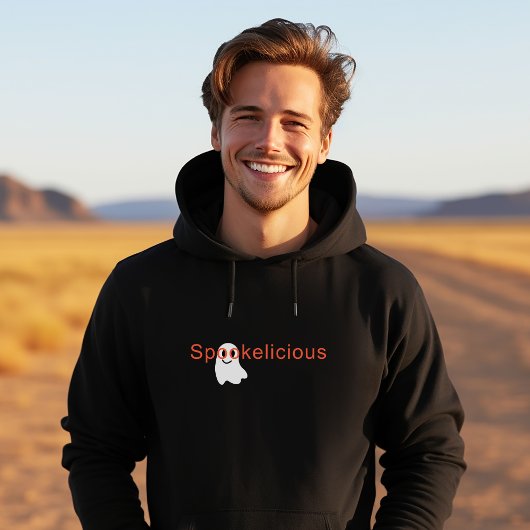 Cute Spookelicious Eye Glasses glimlend Ghost Hoodie