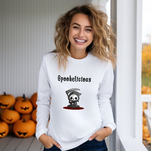 Cute Spookelicious Halloween Grim Reaper T-shirt